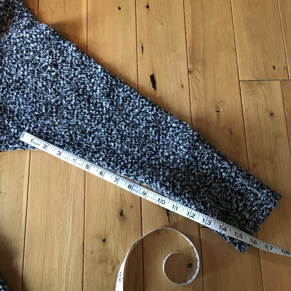 Salt and Pepper Fuzzy Nubby Knit Oversized Sweater XL - Picture 13 of 13